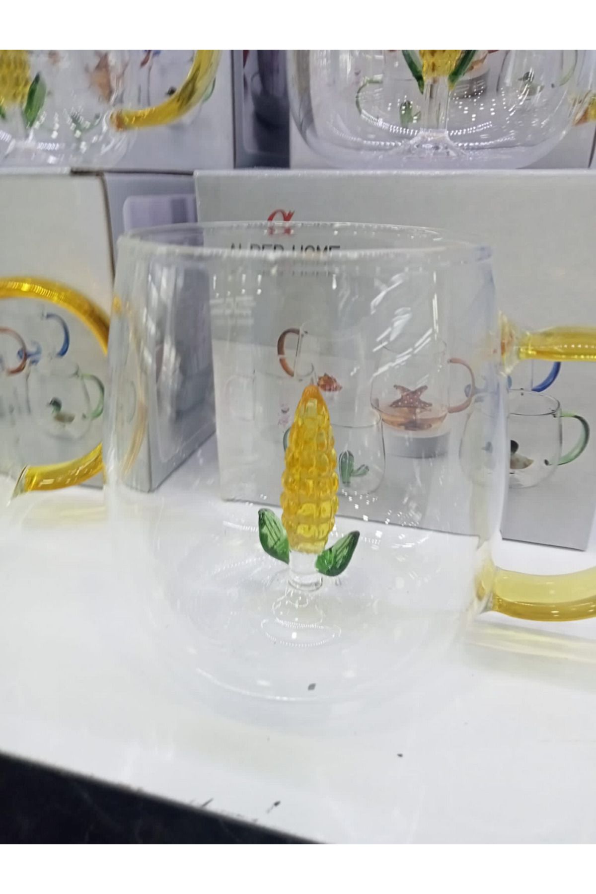 Linarx 3D Mısır Figürlü Kupa Bardak