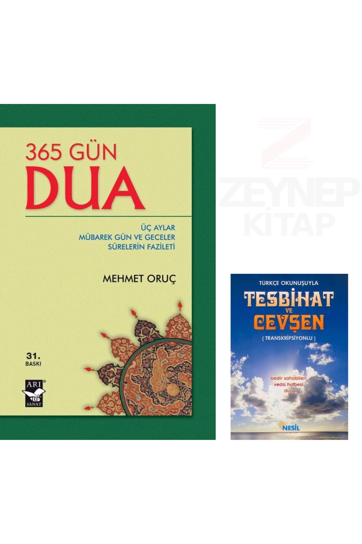 Arı Sanat Yayınevi 365 Gün Dua ve Türkçe Okunuşuyla Tesbihat ve Cevşen Hediye
