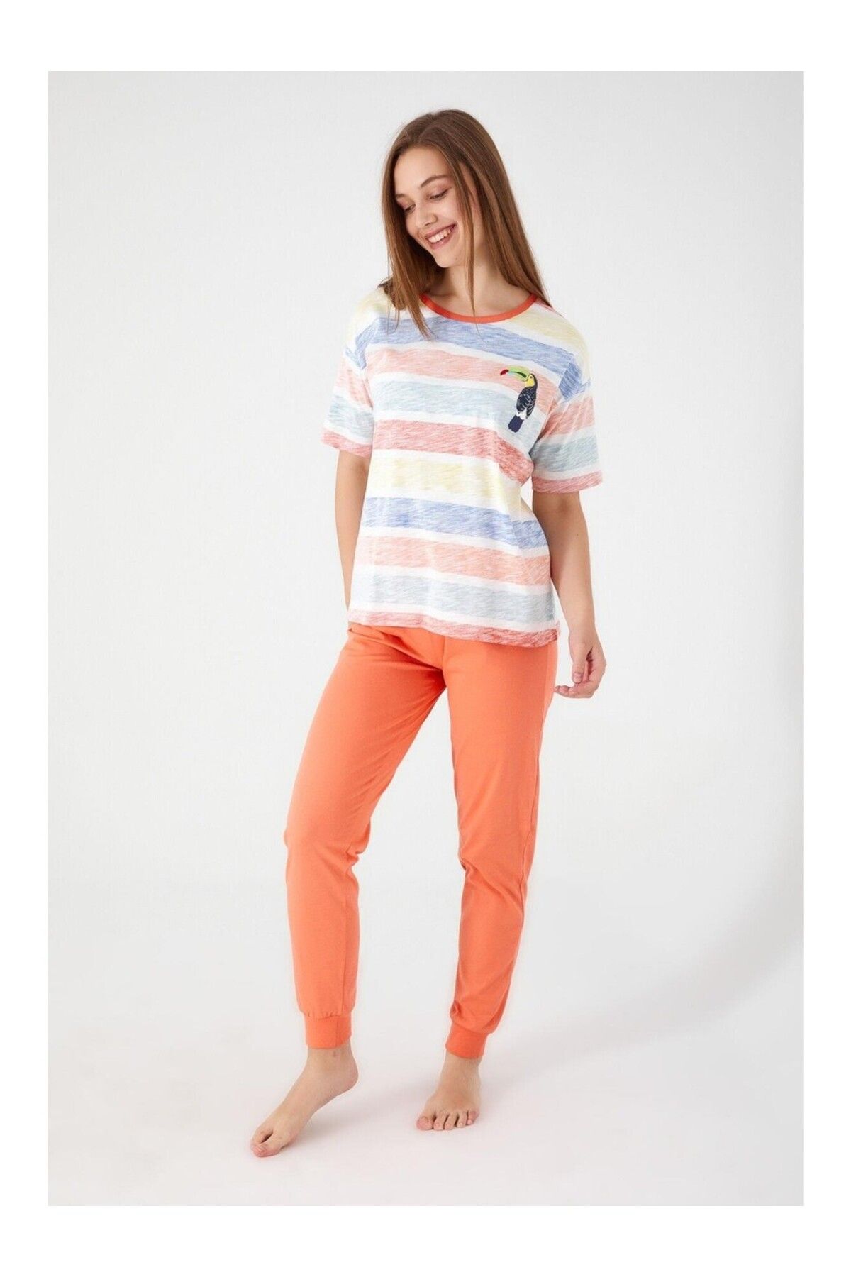 Rolypoly Kısa Kollu Pijama Takımı RP3097 Rolypoly
