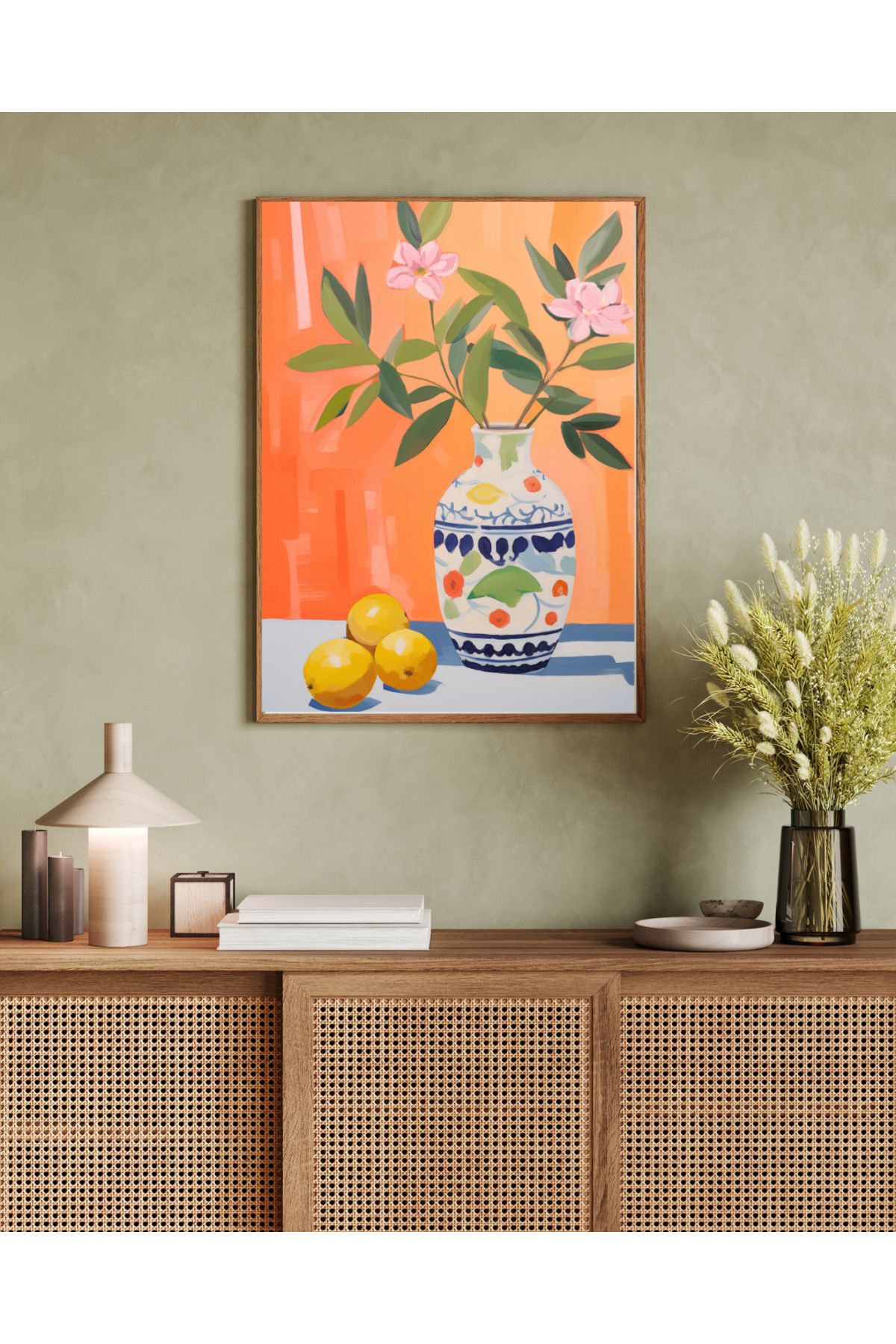 woodhomeworks tek parça salon ofis dekor tablo