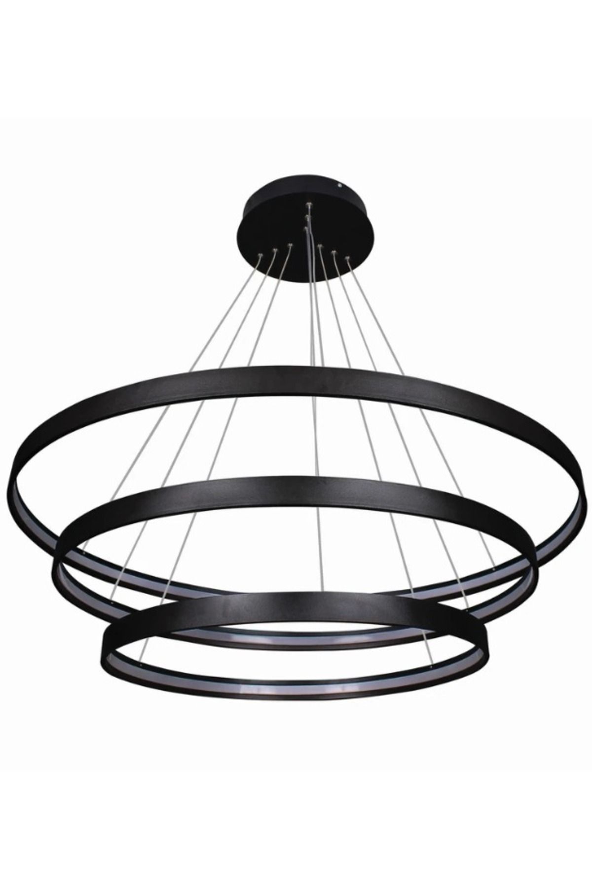 Monolux Ø95-80-65CM LED AVİZE SARKIT ESKİTME GOLD (RAL1950) DOGAL BEYAZ IŞIK (4000K)