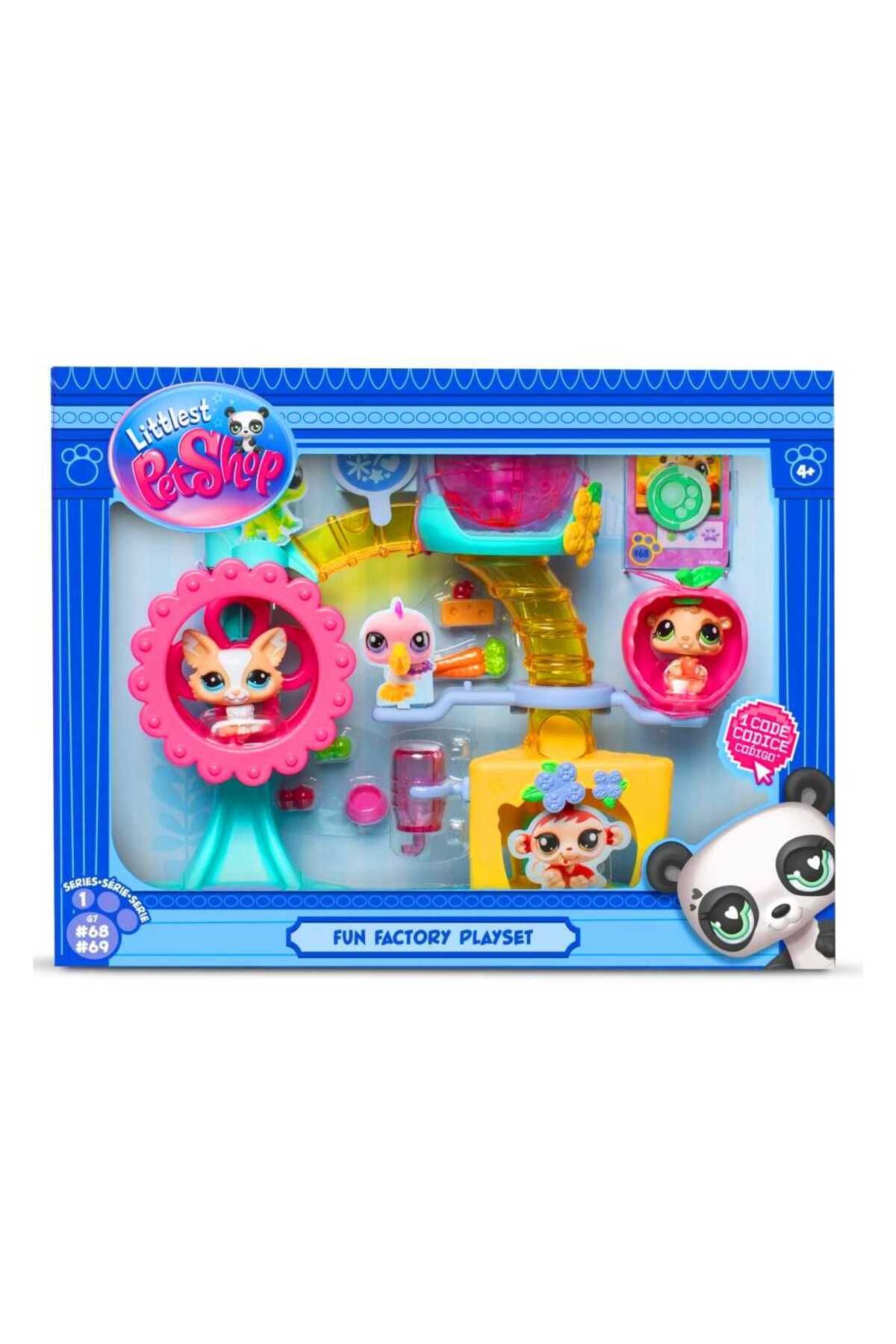 Littlest Pet Shop SEÇTİM ALDIM LİTTLEST PET SHOP MİNİŞLER 519 EĞLENCE FABRİKASI OYUN SETİ 2 Lİ MİNİŞ
