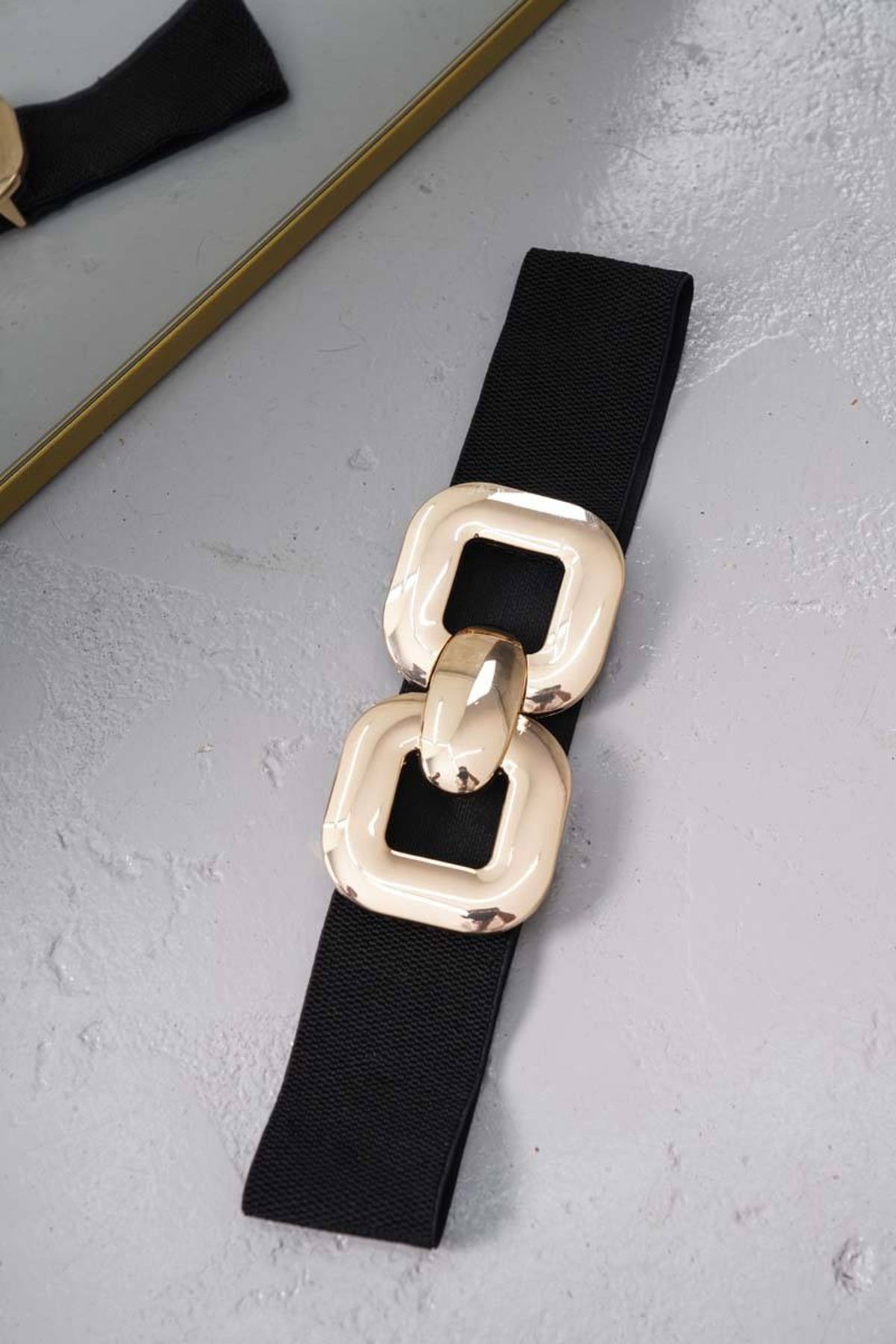 Detre Luxury Gold Aksesuarlı Bel Kemeri