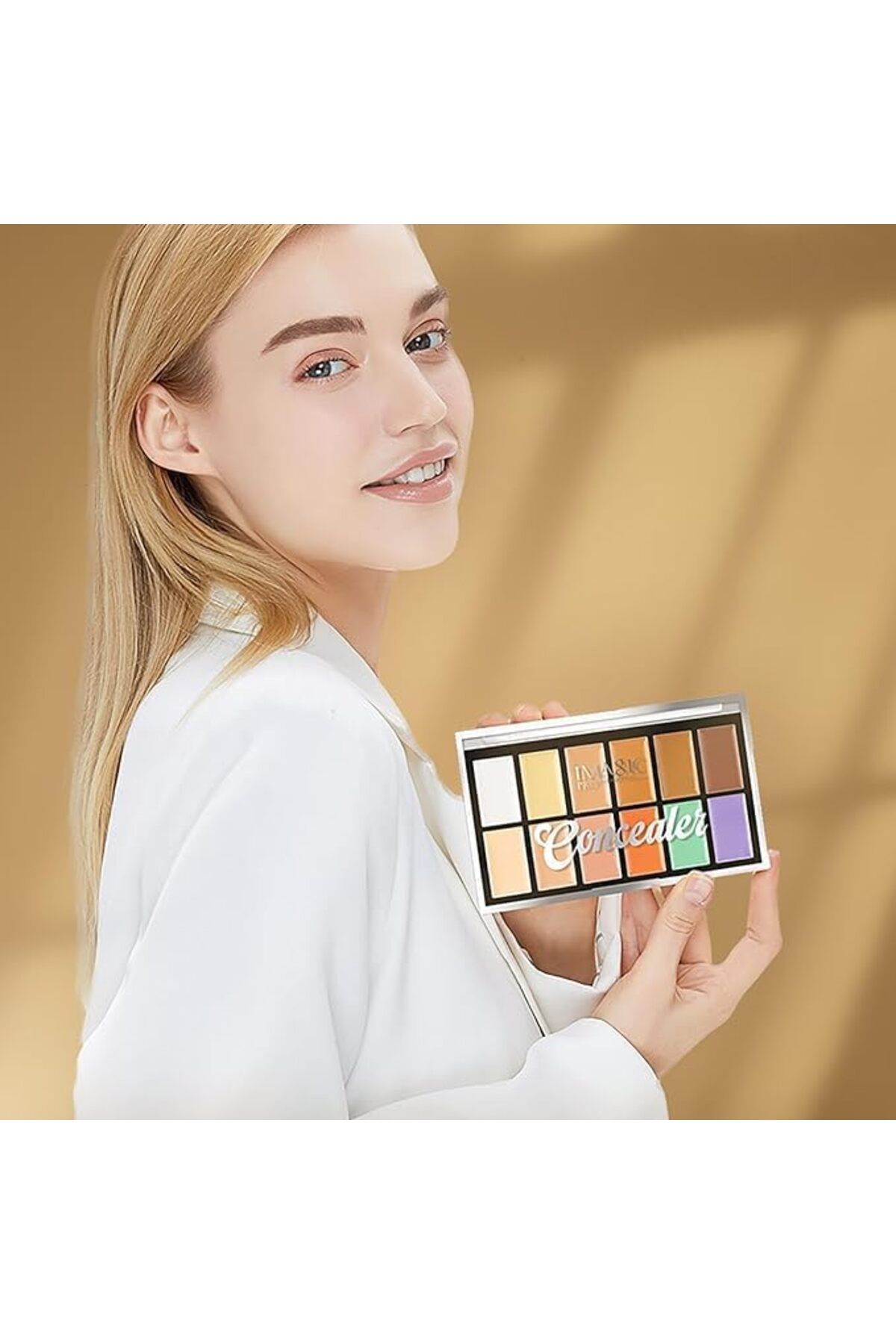 imagic-12-Color Concealer Palette | Professional Creamy Formula for Contouring, Highlighting & Corre 6