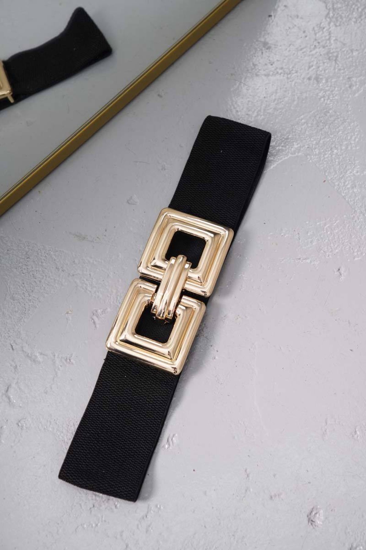 Detre Luxury Gold Aksesuarlı Bel Kemeri