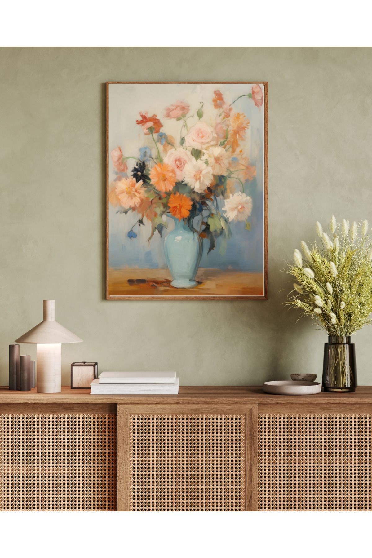 woodhomeworks tek parça salon ofis dekor tablo