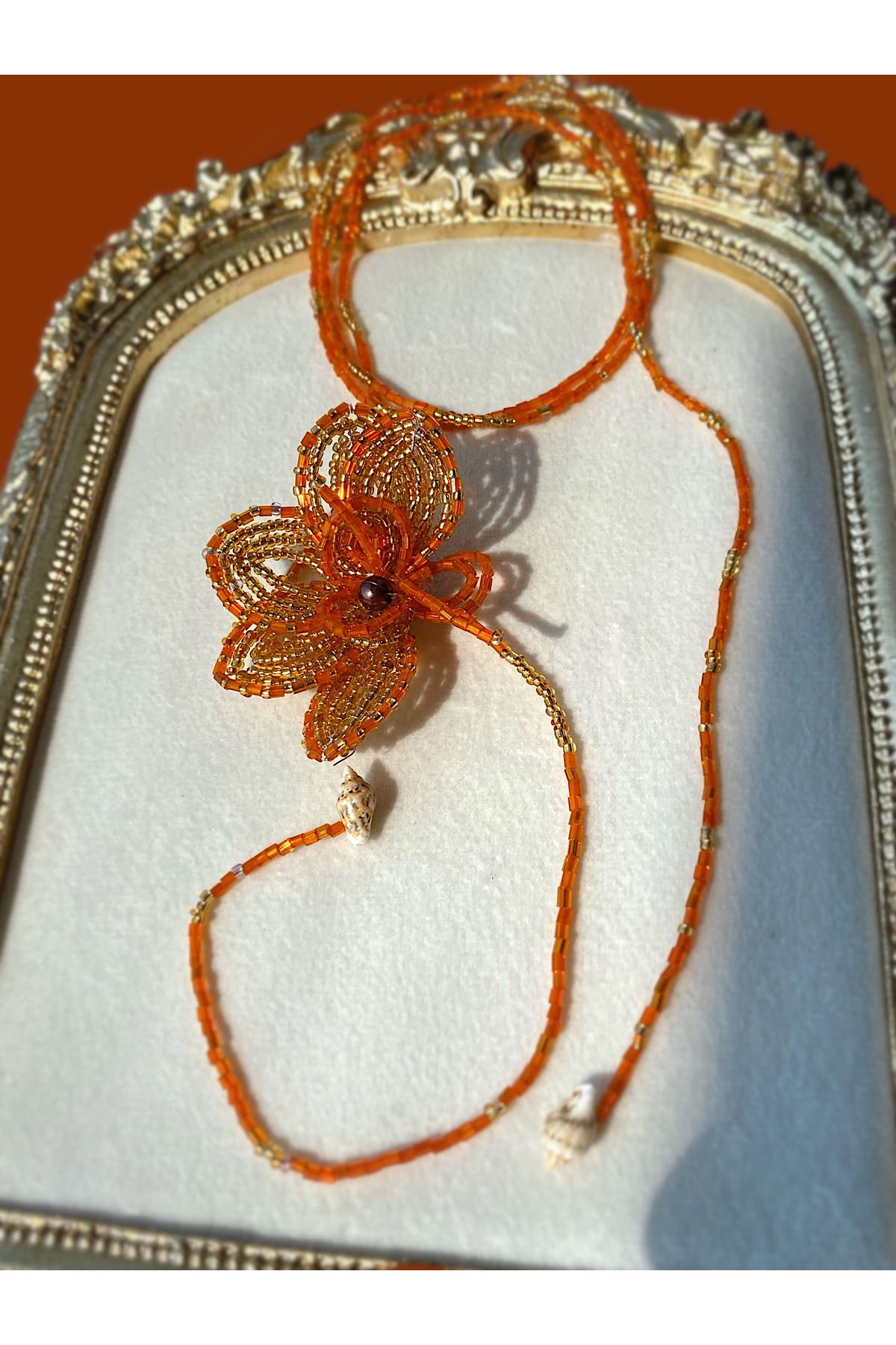 Glowelier İbiza Girl Çiçek Kolye | Handmade | Yaz Modası