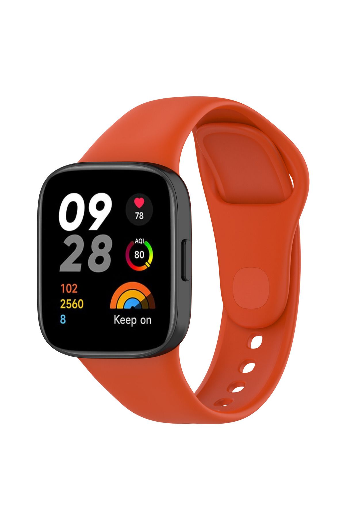Teknova Xiaomi Redmi Watch 3 Uyumlu KRD-81 Uyumlu TKNV Kordon-Turuncu