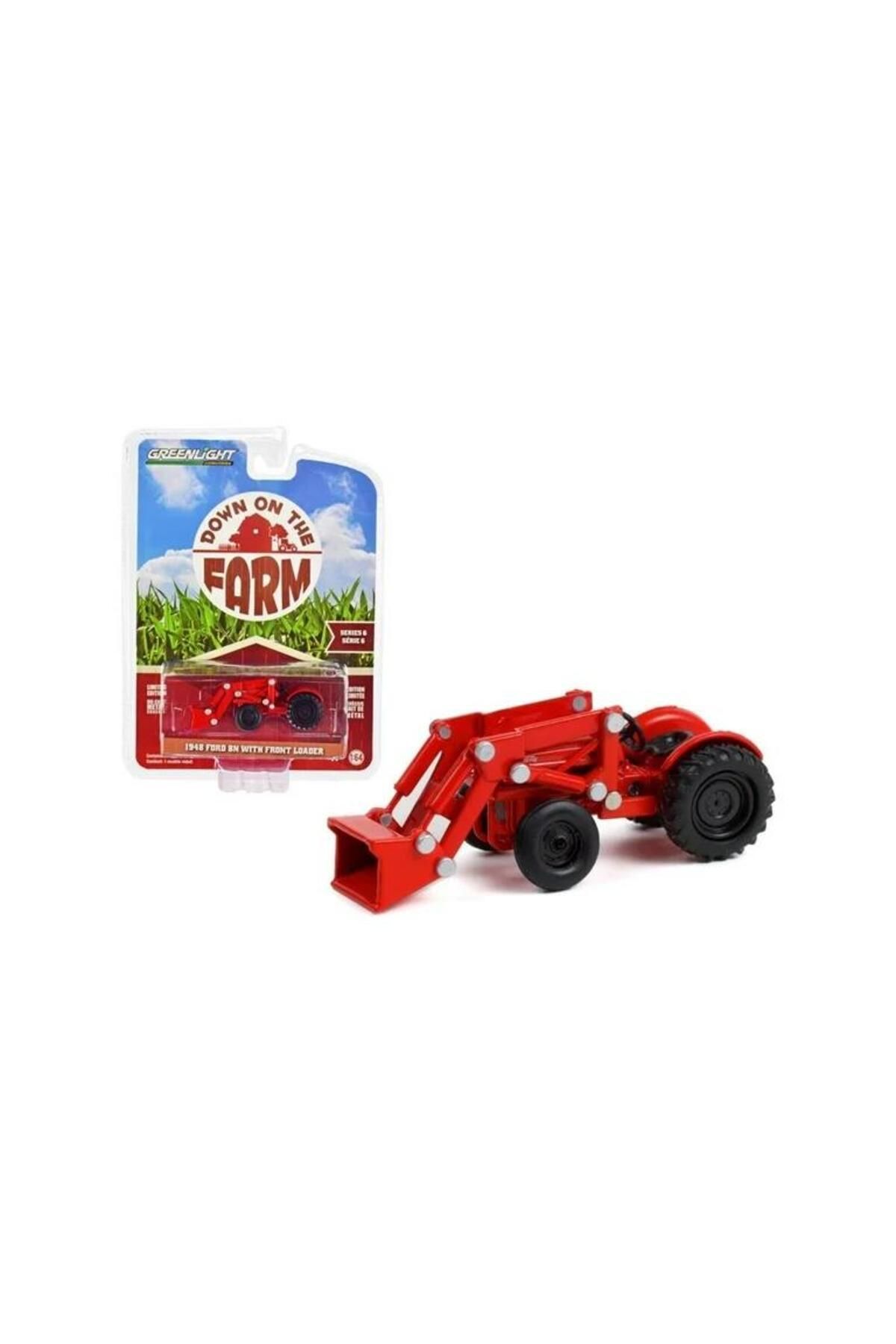Greenlight 1948 Ford 8N Tractor with Front Loader 1/64 Model Araba