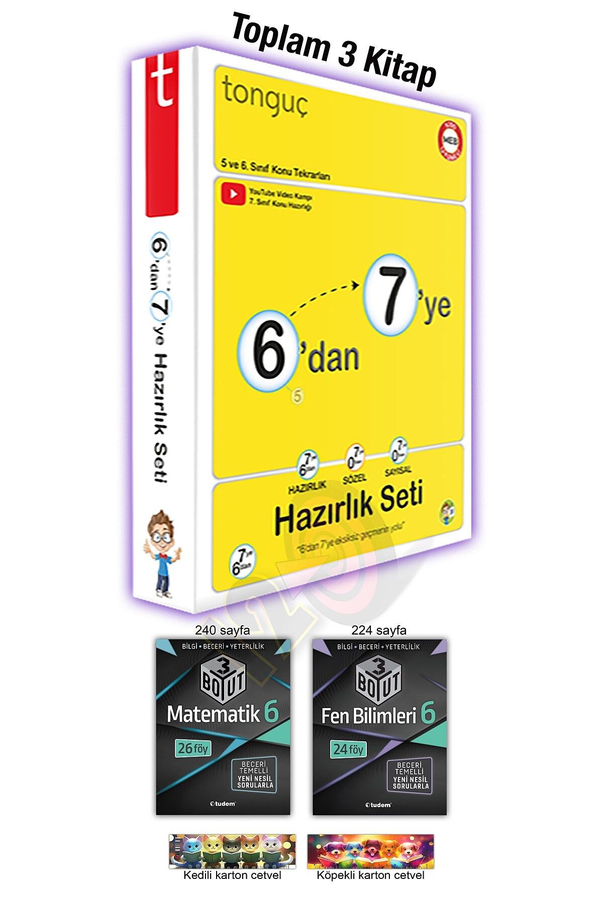 Tonguç Yayınları 6'dan 7'ye Hazırlık Seti 6. Sınıf Matematik Fen Soru