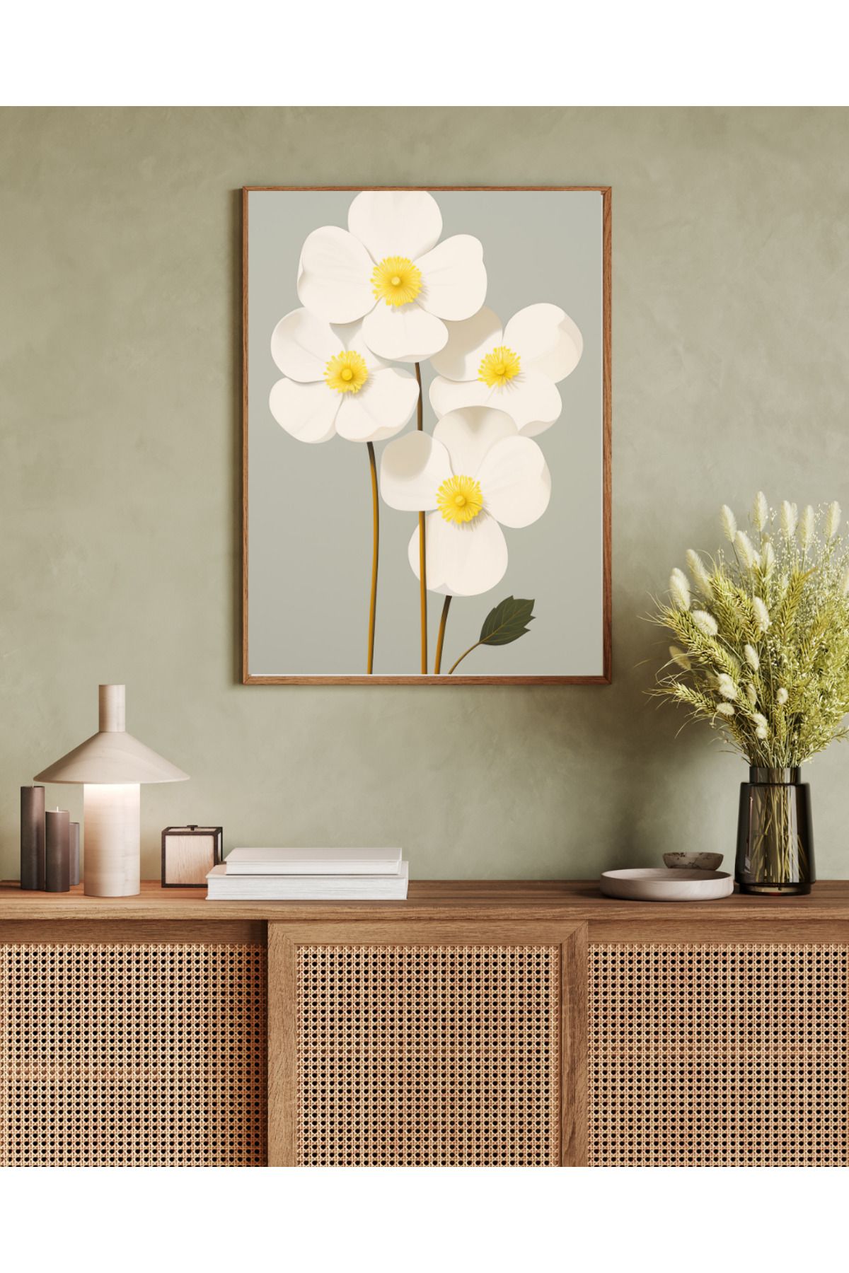 woodhomeworks tek parça salon ofis dekor tablo