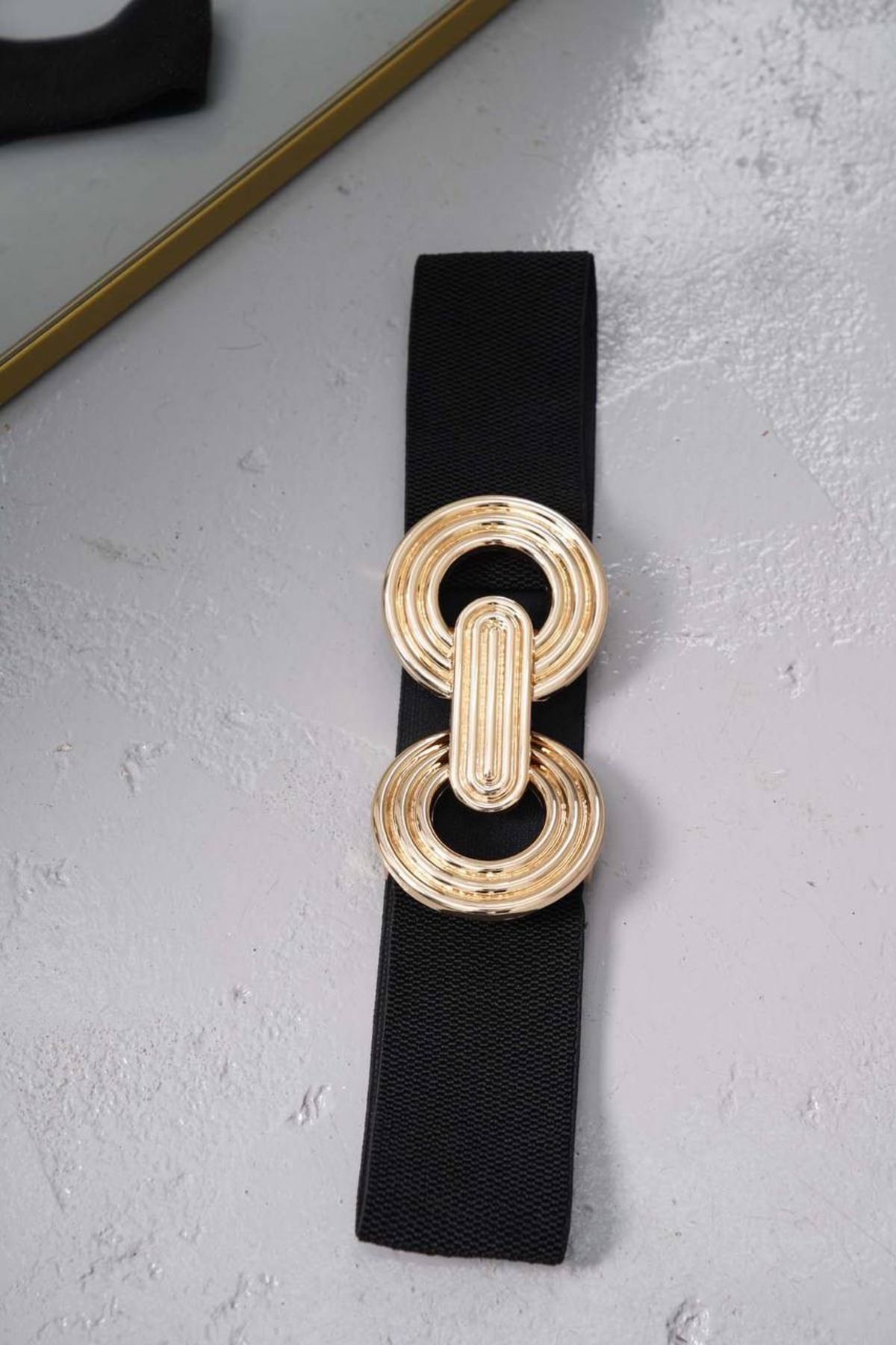 Detre Luxury Gold Aksesuarlı Bel Kemeri