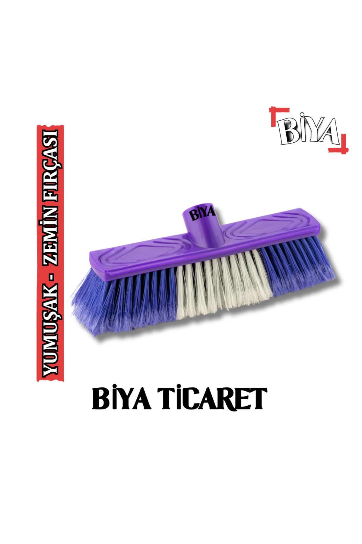 BİYA Lüks Yumuşak Yer Fırçası Mor