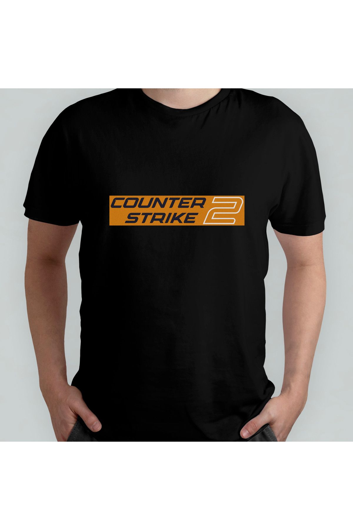 Pixxa Counter Strike Unisex %100 Pamuklu Bisiklet Yaka T-Shirt Model 2