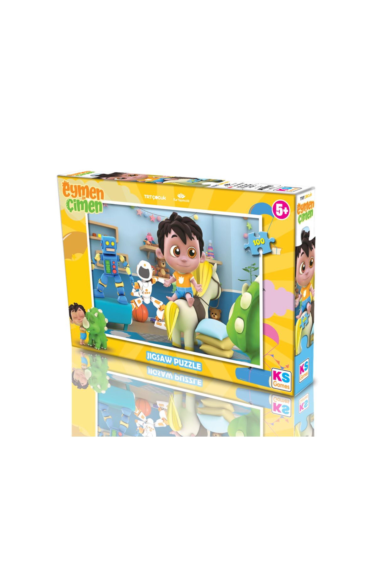 Ks Puzzle EÇ 714 EYMEN İLE ÇİMEN PUZZLE 100 -KS