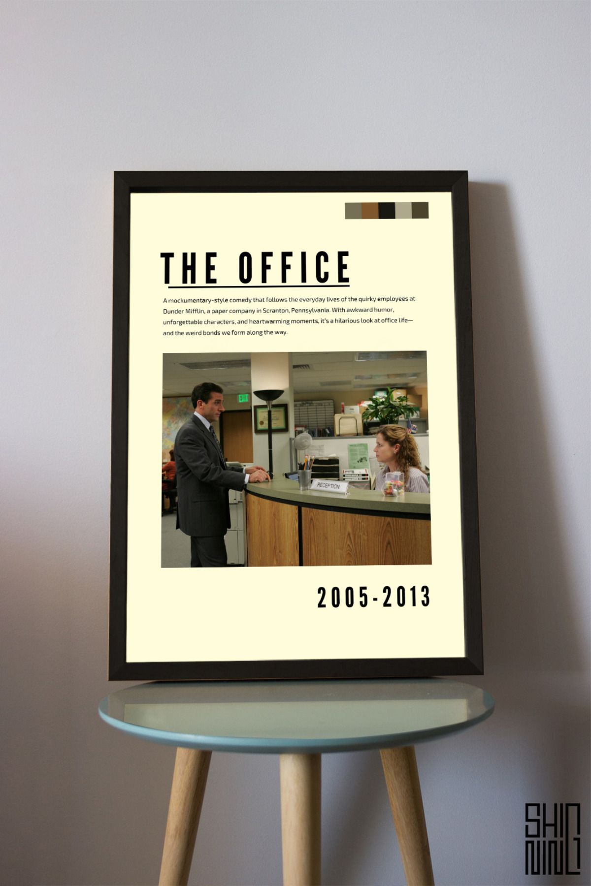 Home Çerçeveli "The Office" Dizi Tasarım Afiş Tablo
