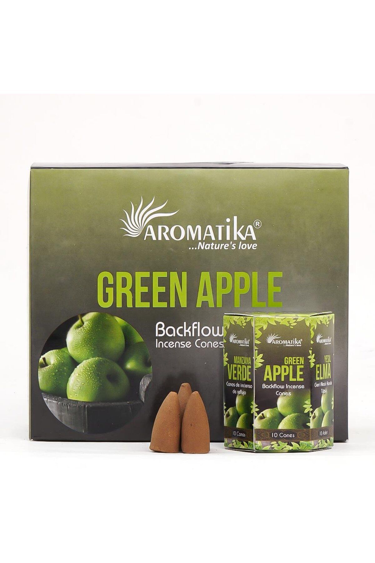 Aromatika Geri Akış Tütsü Şelale Konik Backflow Incense Cones 10 Adet Pieces