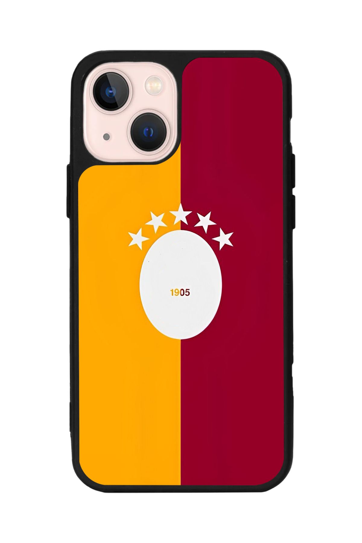 Aksel Kılıf Apple iPhone 13 Uyumlu Baskılı,Mat Siyah,Yumuşak Silikon,Koruyucu,Şok Emici Kapak,Kılıf