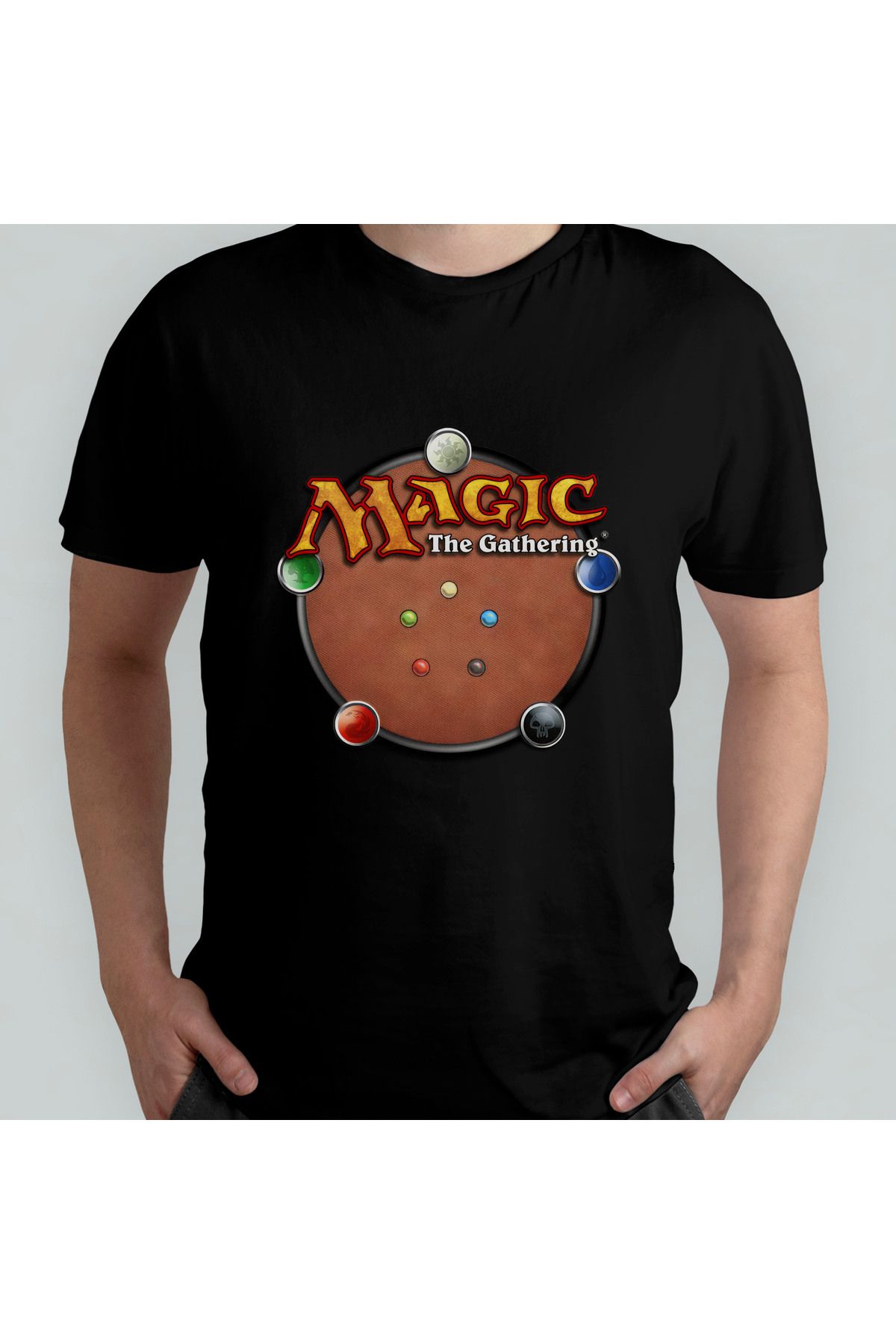 Pixxa Magic The Gathering Unisex %100 Pamuklu Bisiklet Yaka T-Shirt