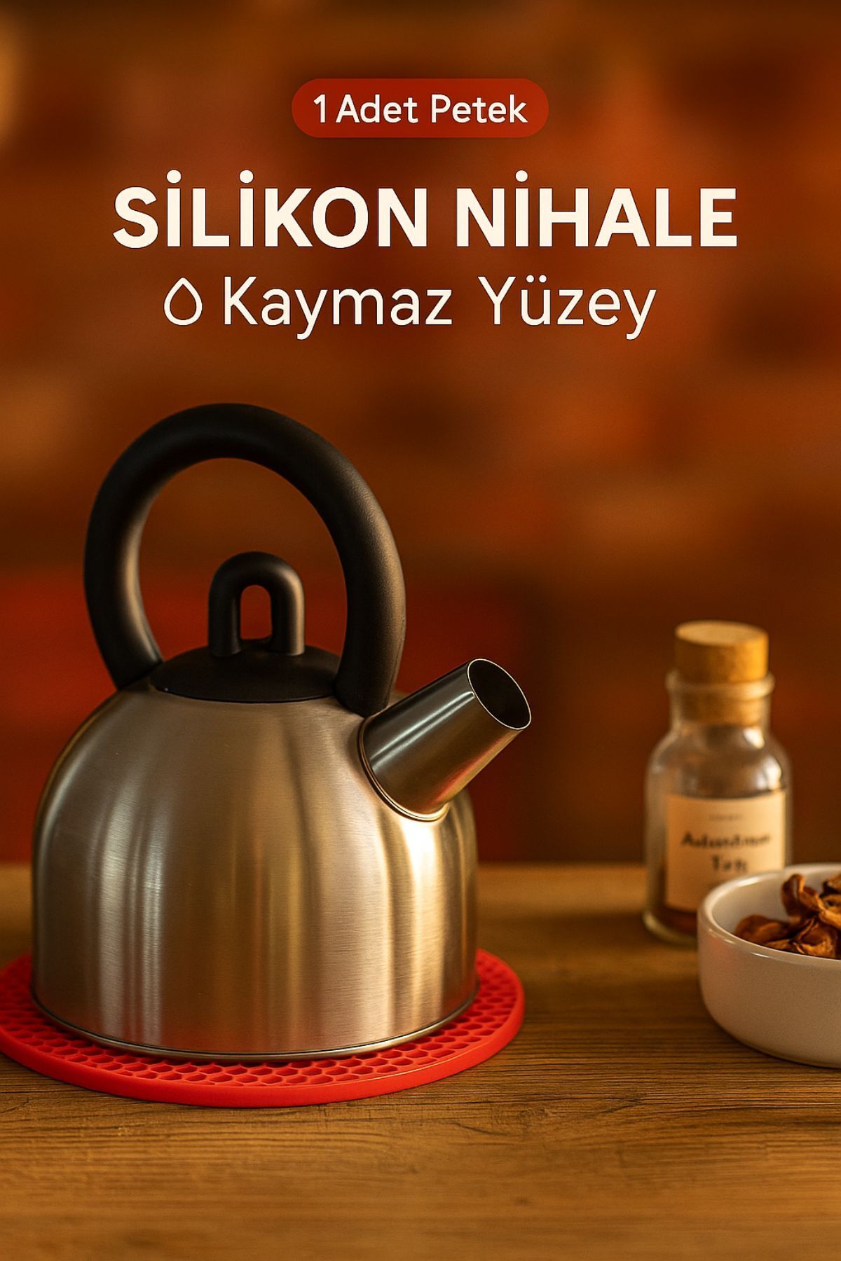 TOYFEST Kaymaz Tabanlı Isıya Dayanıklı Silikon Nihale – 18 cm