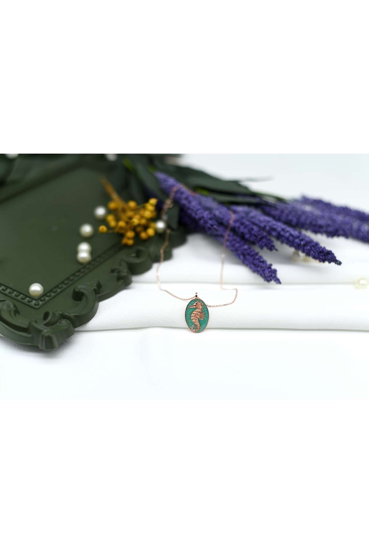 Ocean Silver & Jewelry Mineli Denizatı Gümüş Kolye