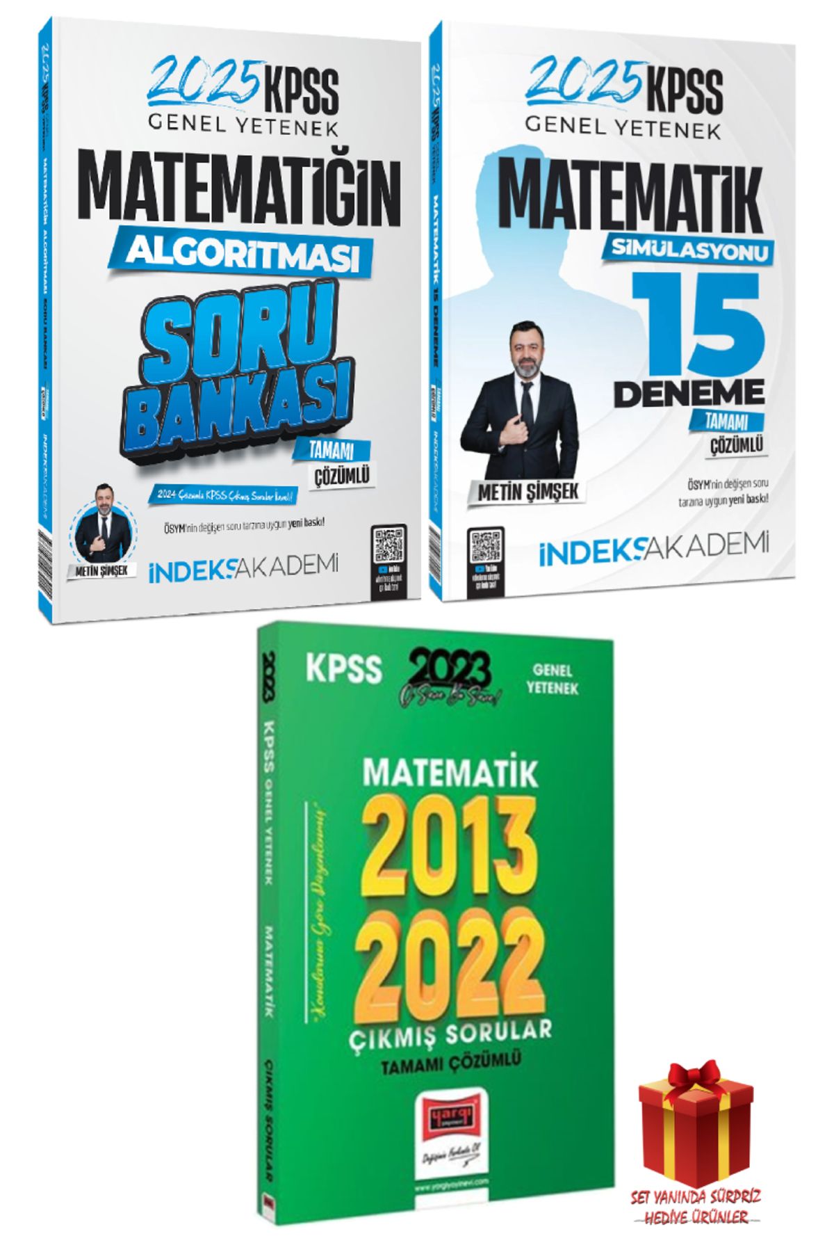 İndeks Akademi 2025 İndeks Akademi KPSS Matematik Soru Bankası+Matematik Deneme+Matematik Çıkmış Sorular