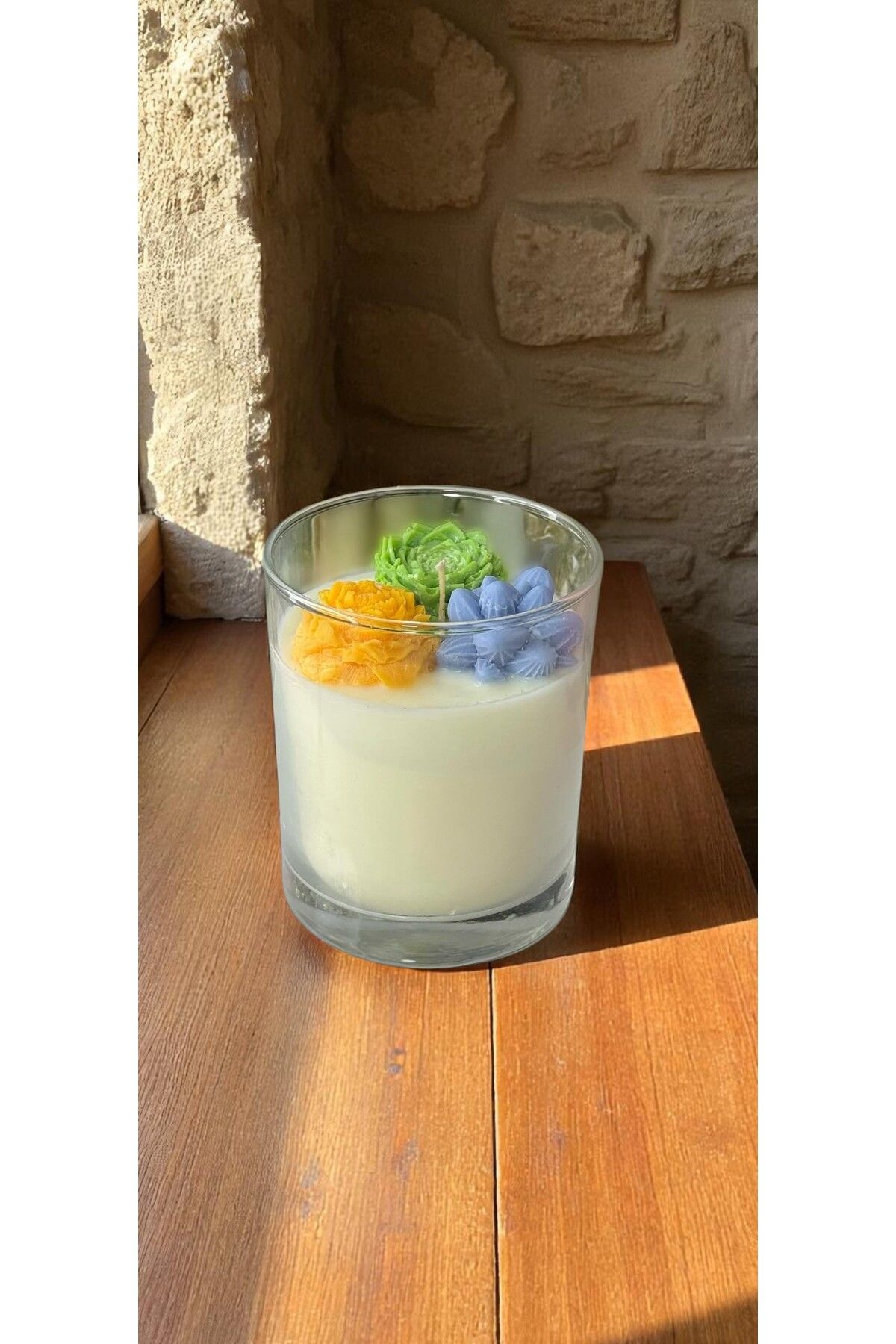 Handmade Cactus Blossom Candle