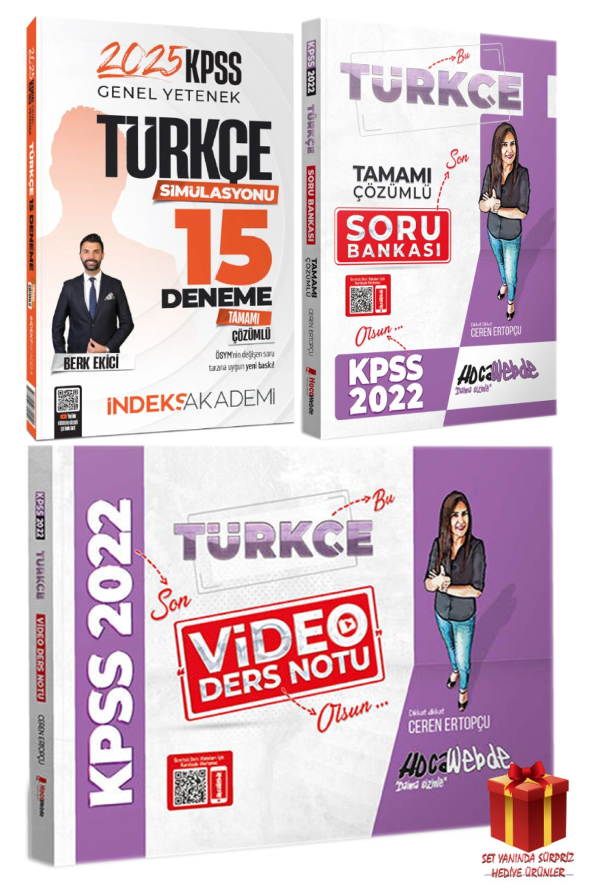 İndeks Akademi 2025 İndeks Akademi KPSS Türkçe 15 Deneme+Hoca Webde Türkçe Soru Bankası+Türkçe Video Ders Notu