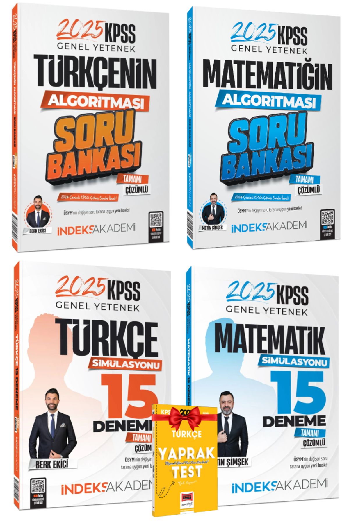 İndeks Akademi 2025 İndeks Akademi KPSS Türkçe Matematik Soru Bankası+İndeks Türkçe Matematik Deneme