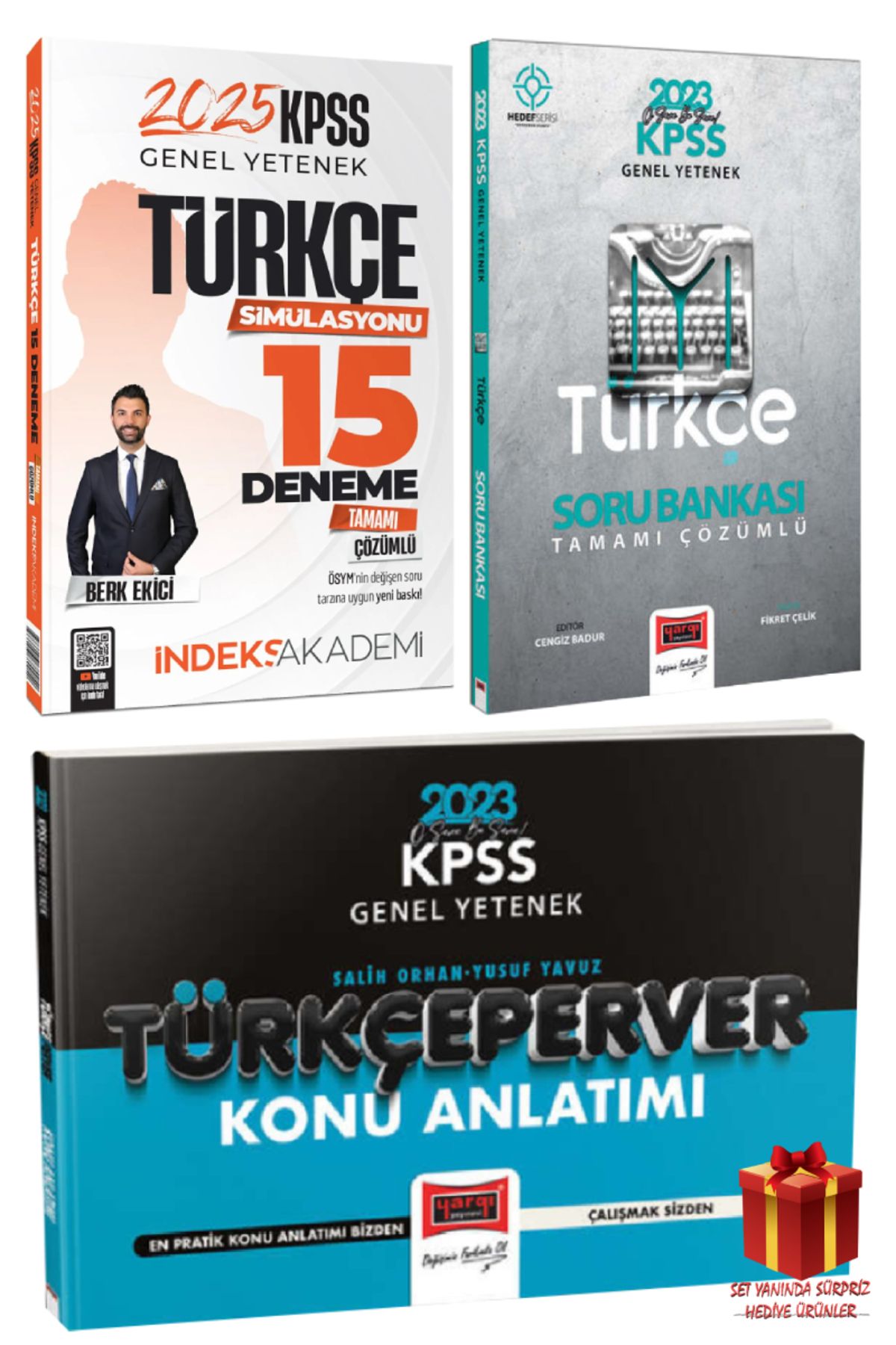 İndeks Akademi 2025 İndeks Akademi KPSS Türkçe 15 Deneme+Yargı Türkçe Deneme+Türkçe Konu Anlatım
