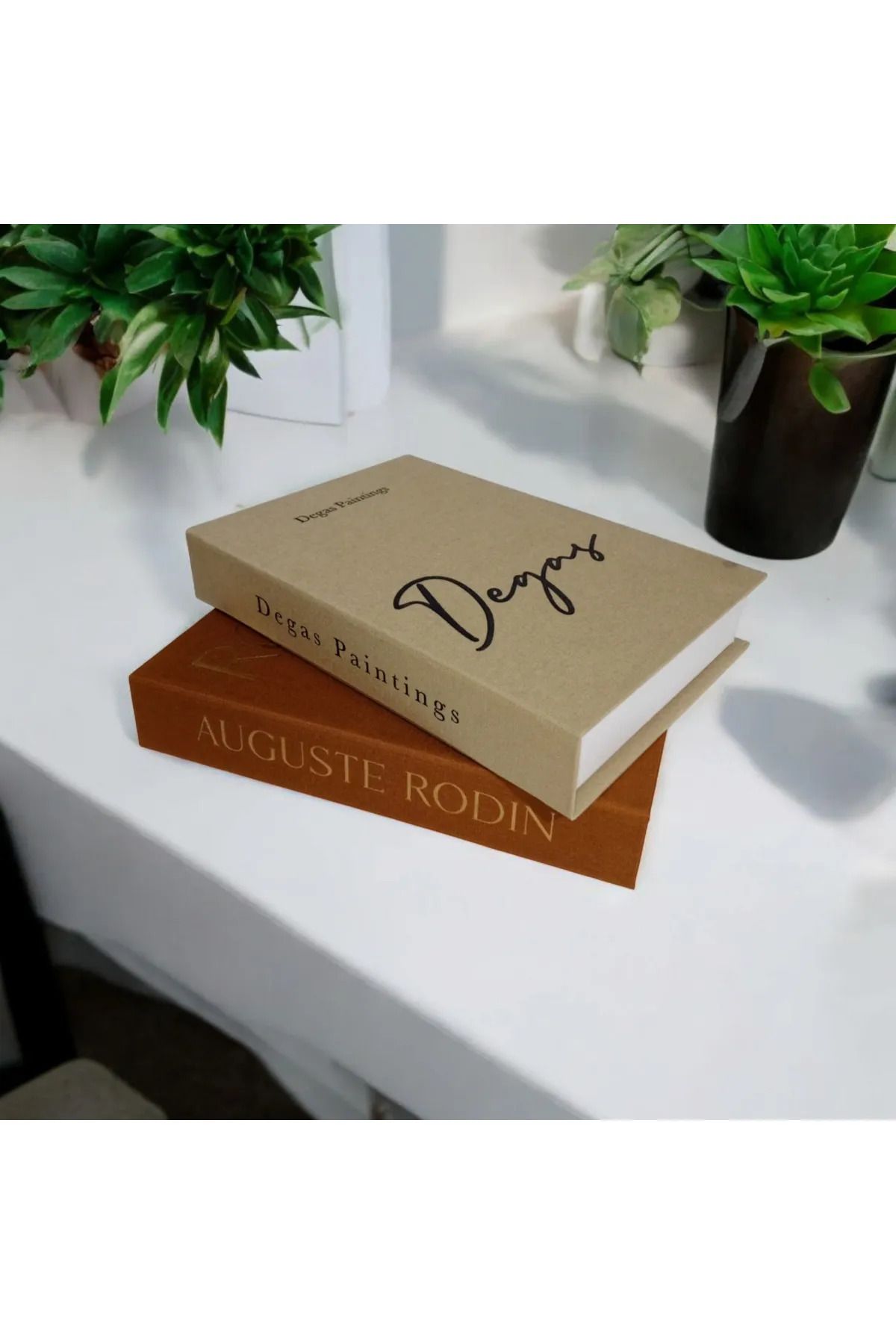 LİNECRAFT Kumaş Kaplı Dekoratif Kitap Kutu