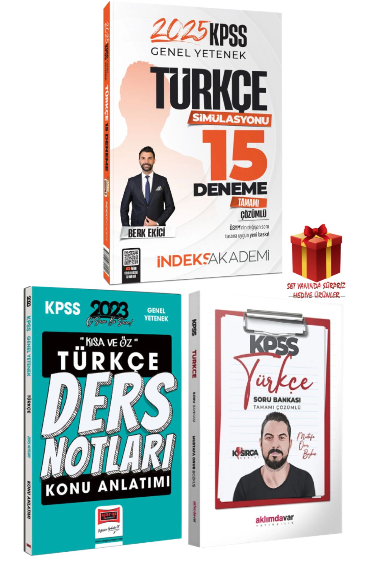 İndeks Akademi 2025 İndeks Akademi KPSS Türkçe 15 Deneme+Türkçe Ders Notları+Türkçe Soru Bankası