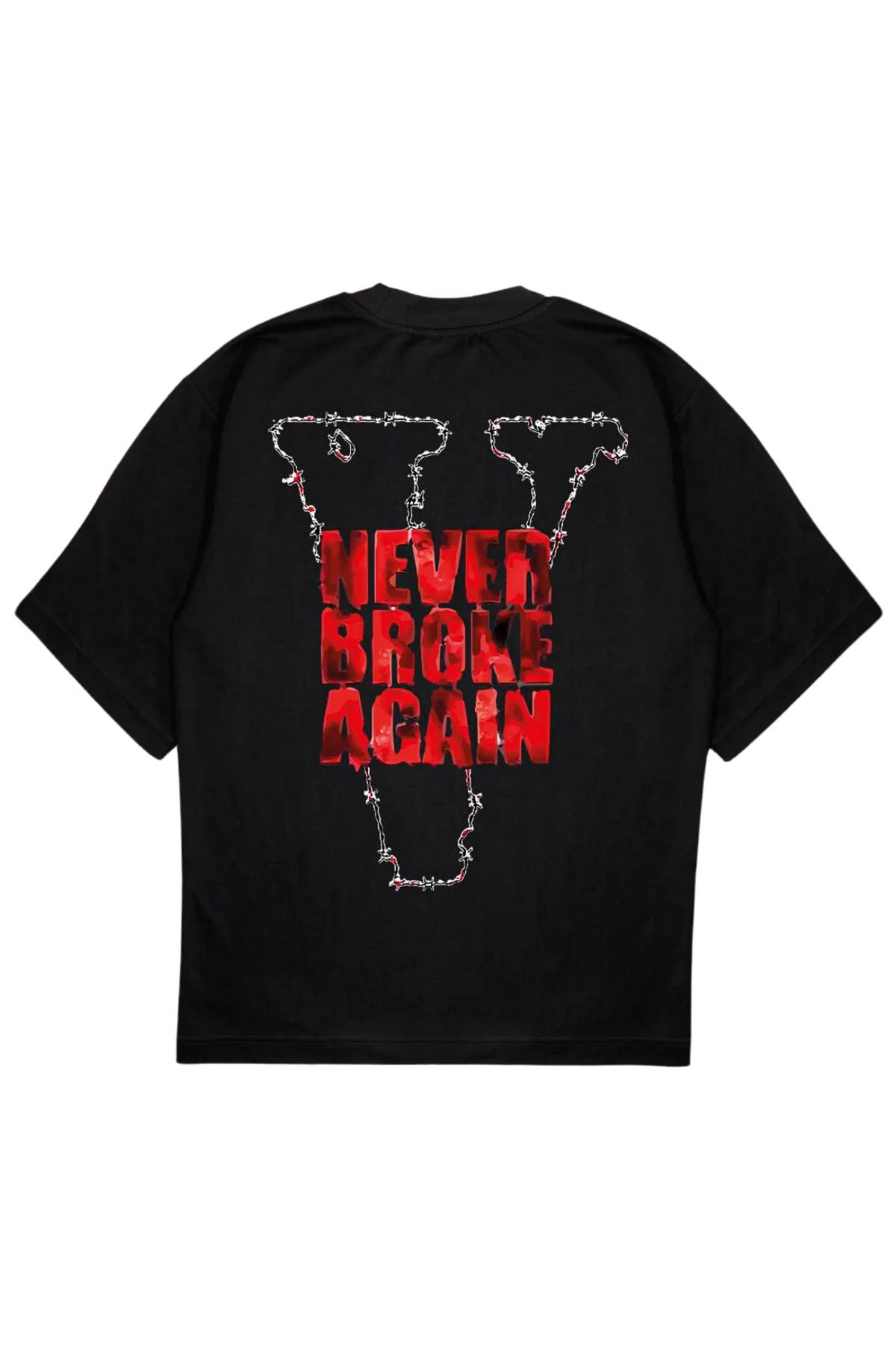 SVART WEAR NEVER BROKE T-Shirt OVERSIZE tişört never broke again siyah