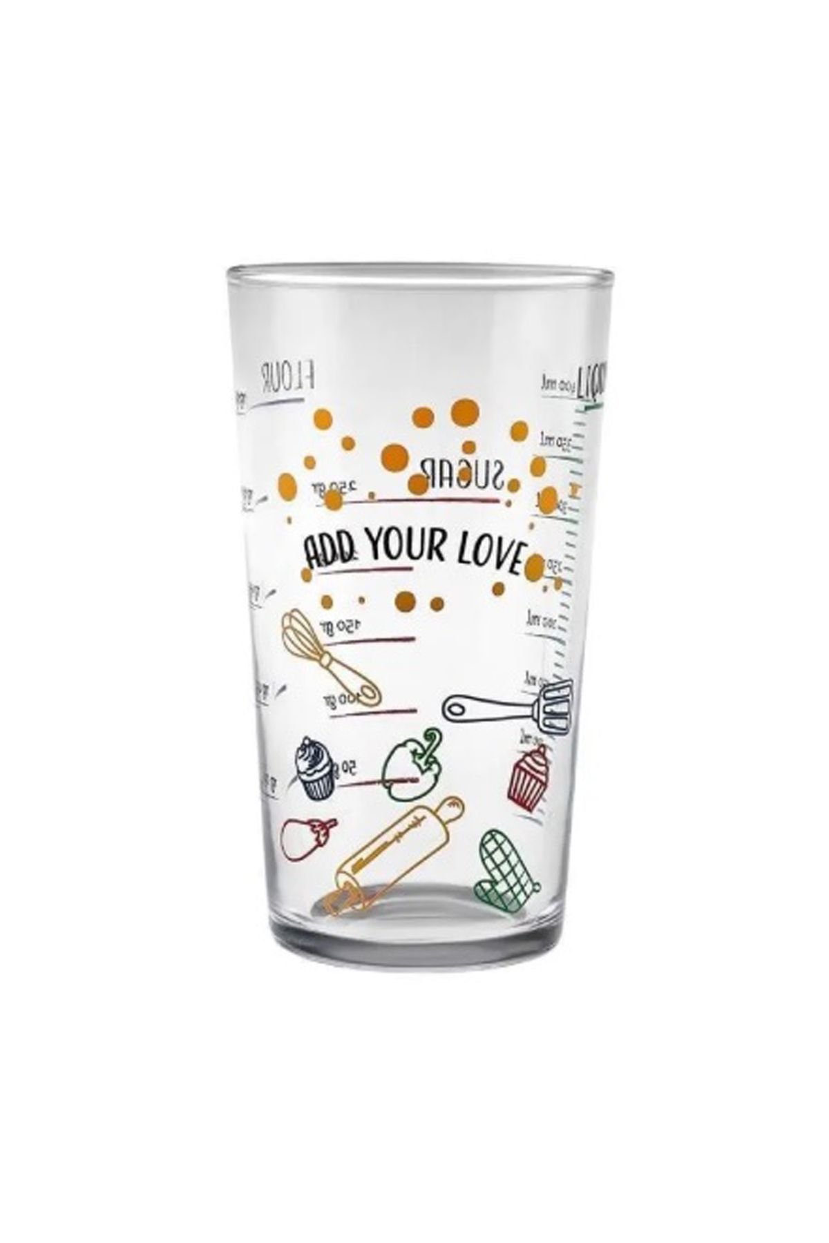3D HOME Carme Sarı Ölçü Bardağı 550 Ml