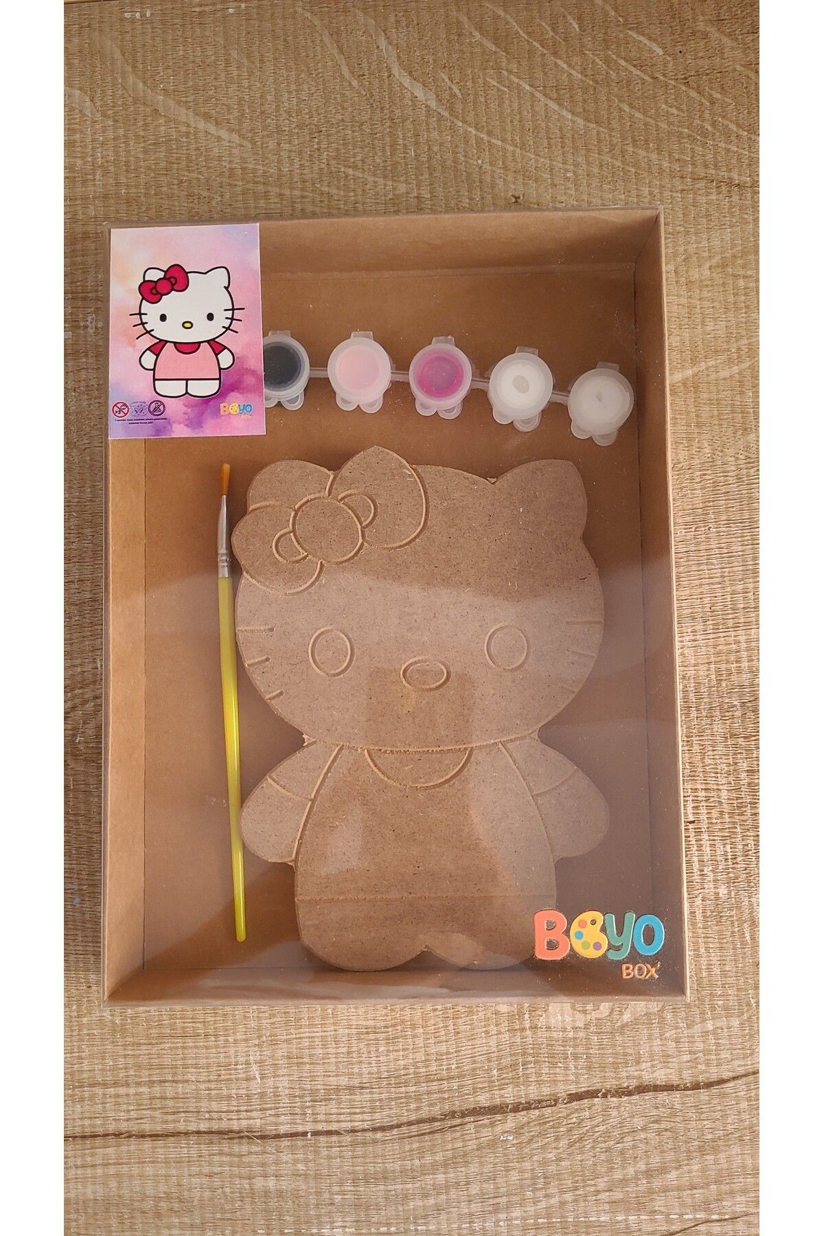Boyobox hello kitty ahşap boyama kiti