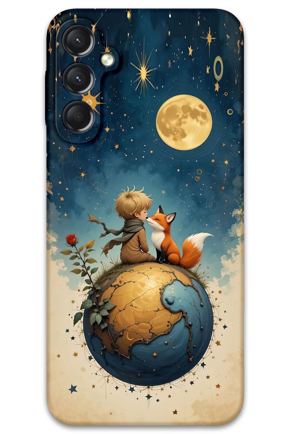 Gramaphone Galaxy A04s Uyumlu Çizgi Film Desenli Telefon Kılıfı + Ekran Koruyucu - 5823