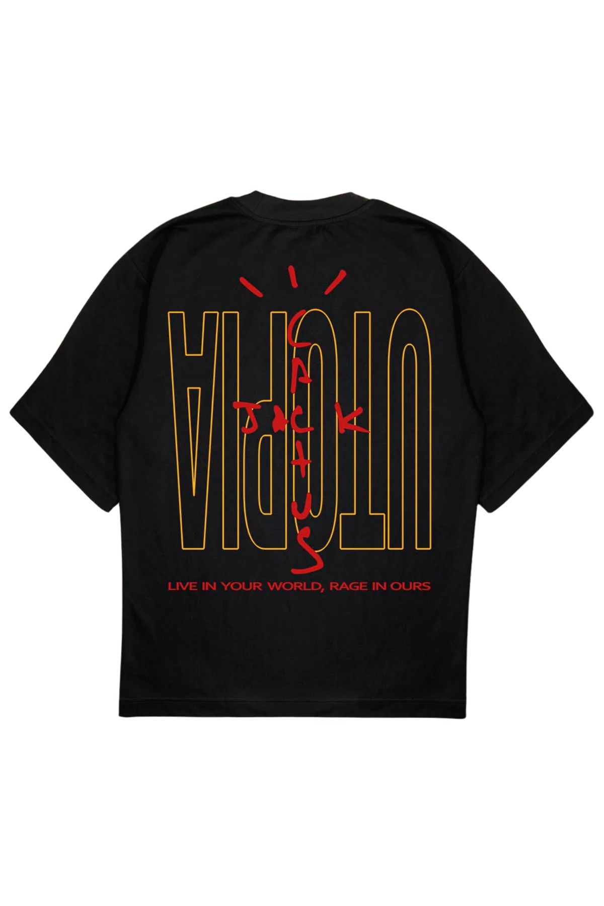SVART WEAR UTOPIA v2 T-Shirt OVERSIZE tişört cactus jack siyah
