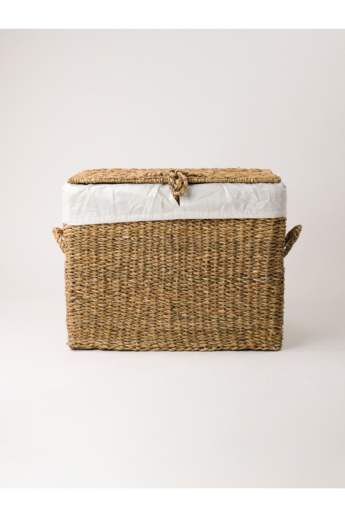 Minihol Herme Hasır Sandık / Sepet (48 CM)