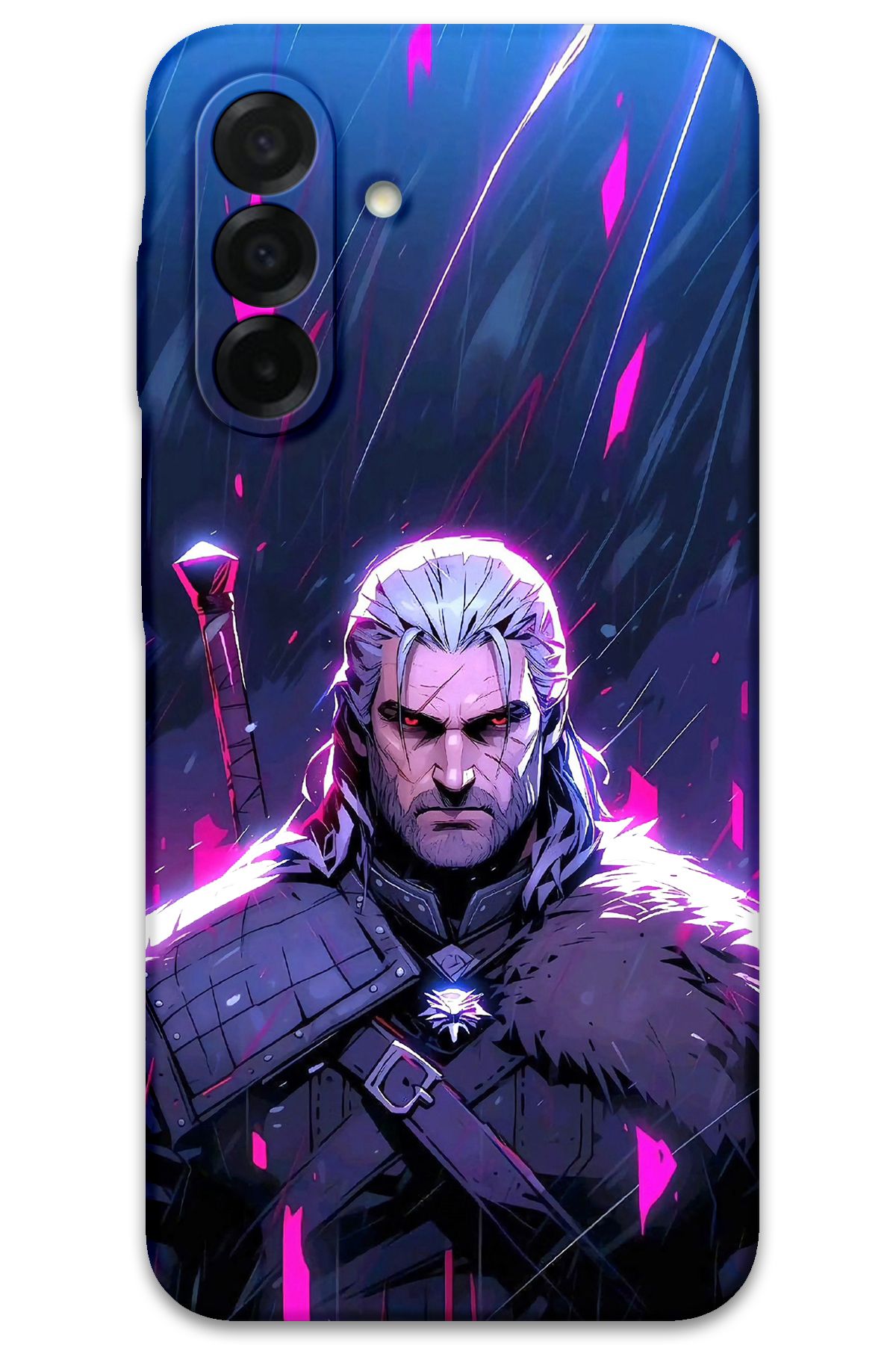 Gramaphone Galaxy A56 Uyumlu Geralt Desenli Telefon Kılıfı + Ekran Koruyucu - 5826
