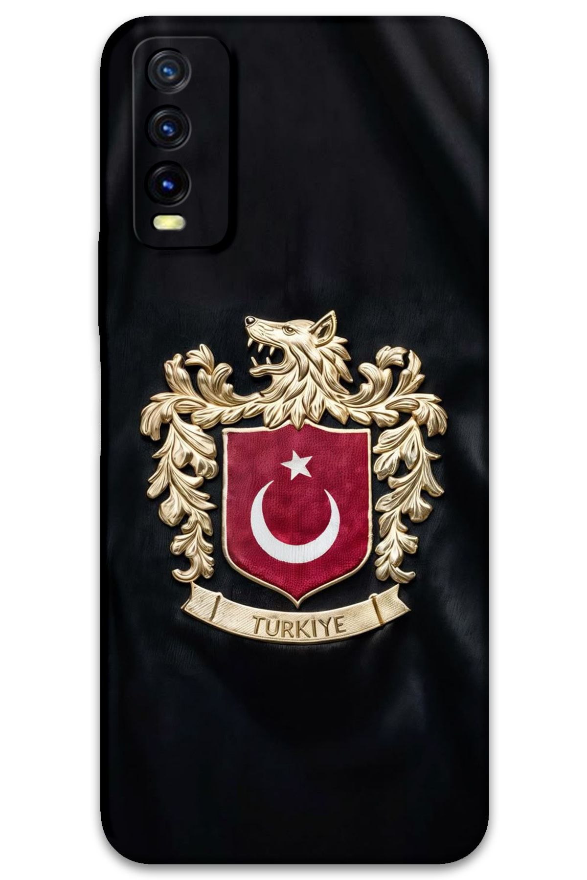 Gramaphone Vivo Y20 Uyumlu Türk Desenli Telefon Kılıfı + Ekran Koruyucu - 5855