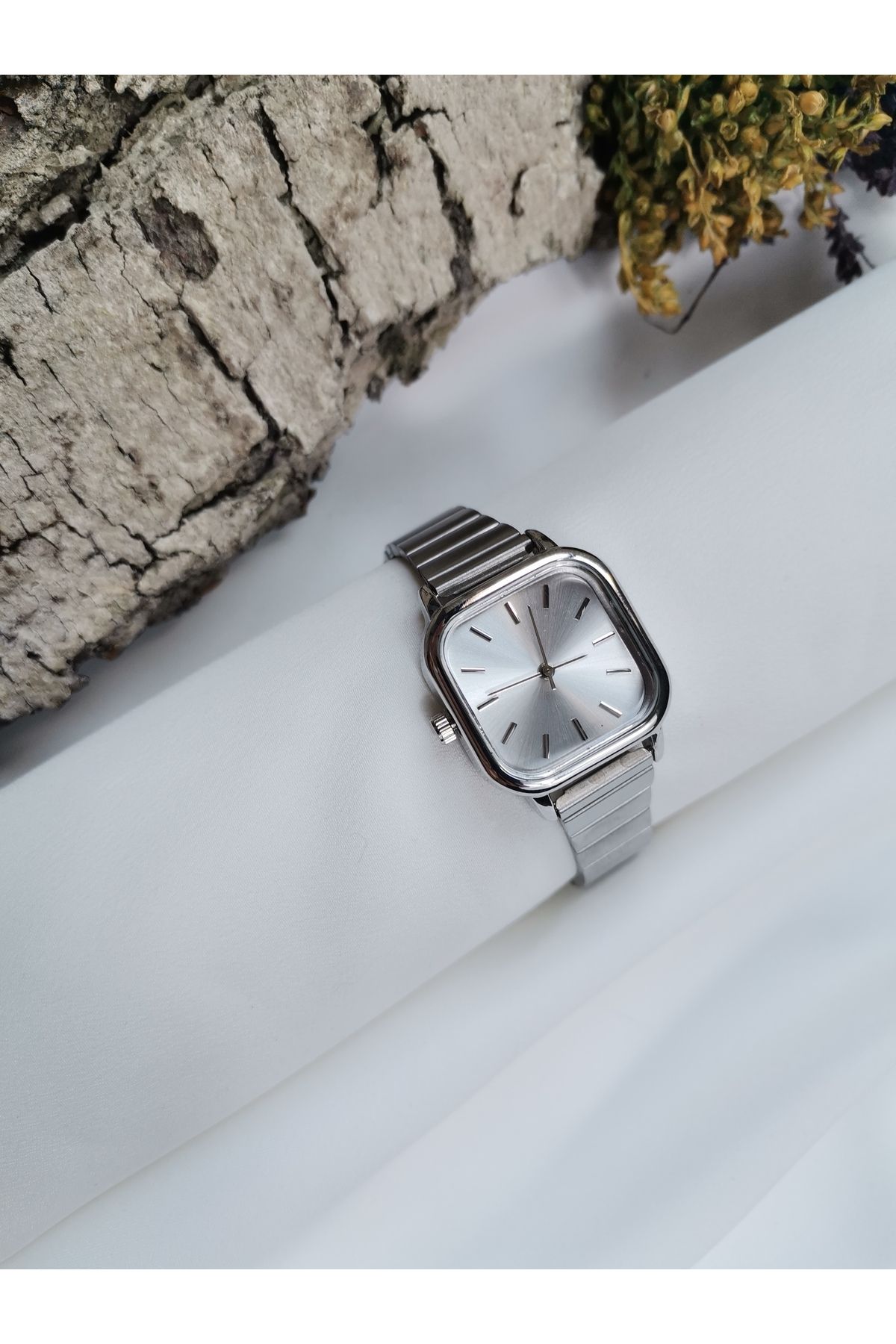 Luna Jewelry Elegant Kare Kasa 316 L Çelik Kadın Saati
