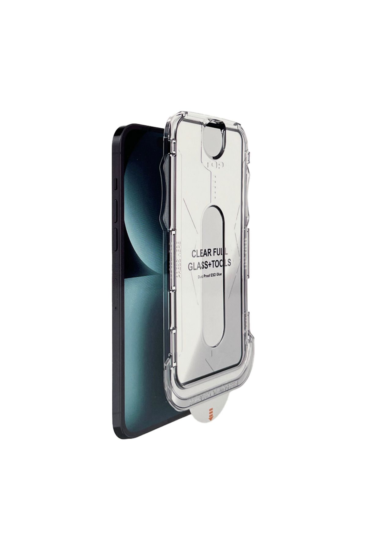 bestdijital iPhone 15 Pro Max Kolay Uygulama Aparatlı Dust Proof Temperli Cam Ekran Koruyucu (Siyah)