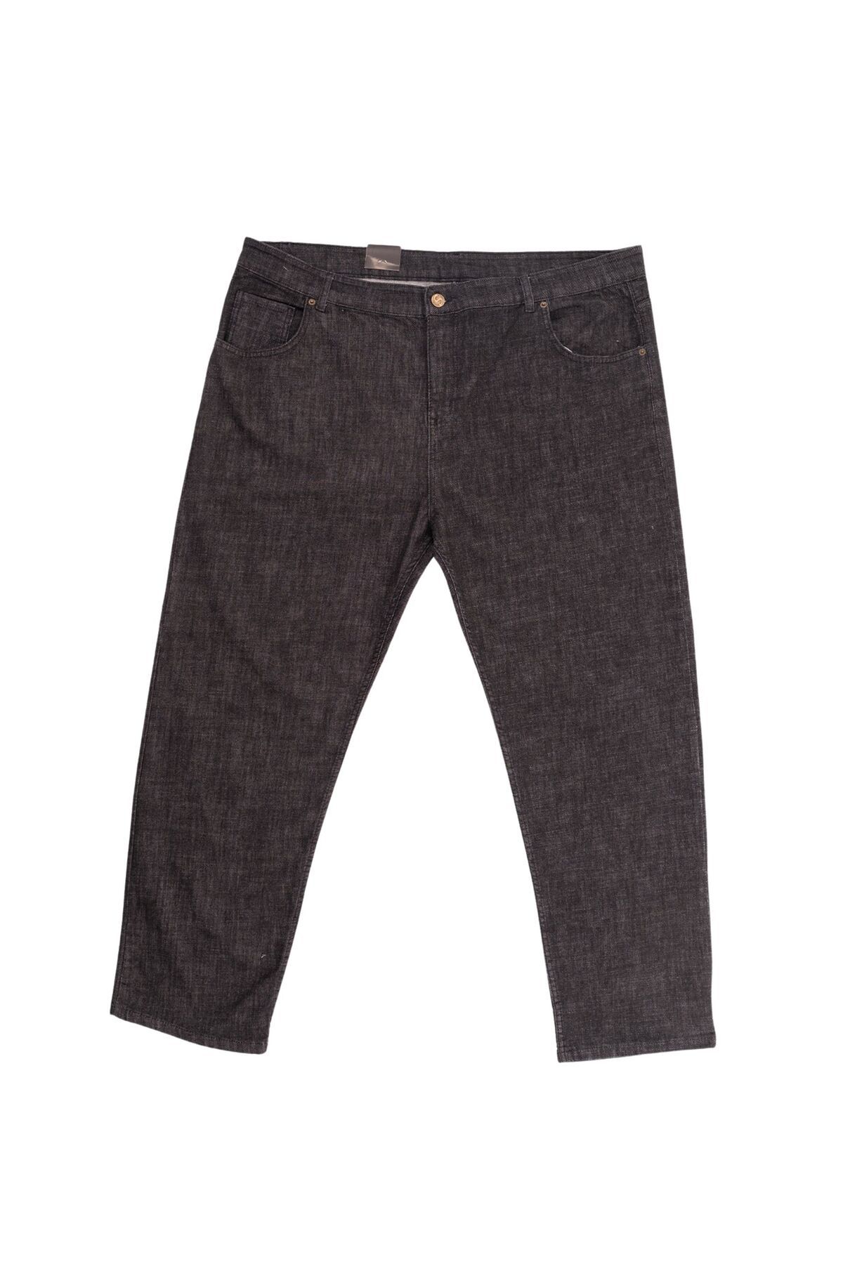 Denim Büyük Beden Likralı Yüksek bel Battal Erkek Kot Pantolon