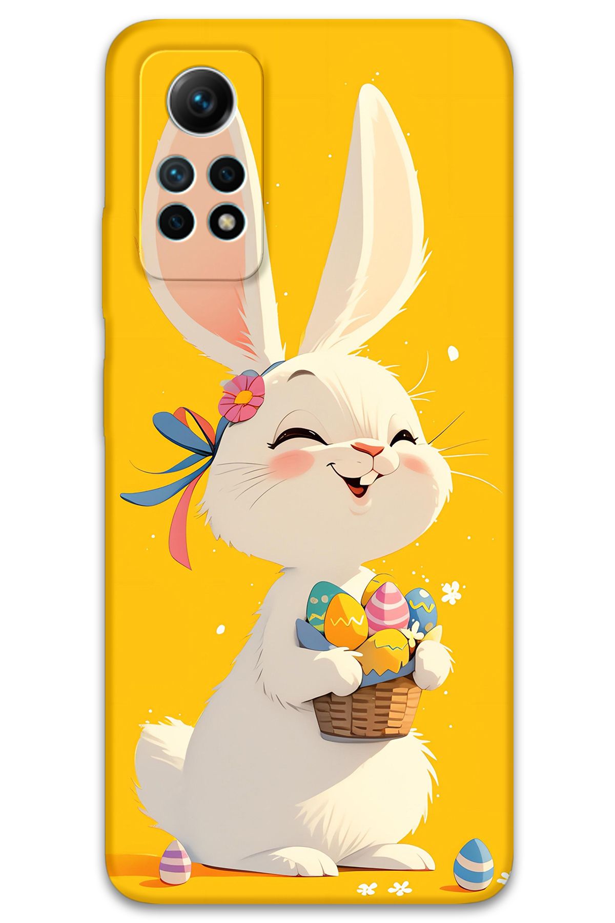 Gramaphone Xiaomi Redmi Note 12 Pro 4G Uyumlu Tavşan Desenli Telefon Kılıfı + Ekran Koruyucu - 5807