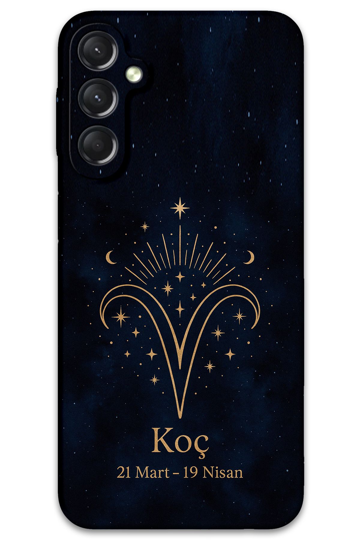 Gramaphone Galaxy A16 Uyumlu Koç Burcu Desenli Telefon Kılıfı + Ekran Koruyucu - 5768