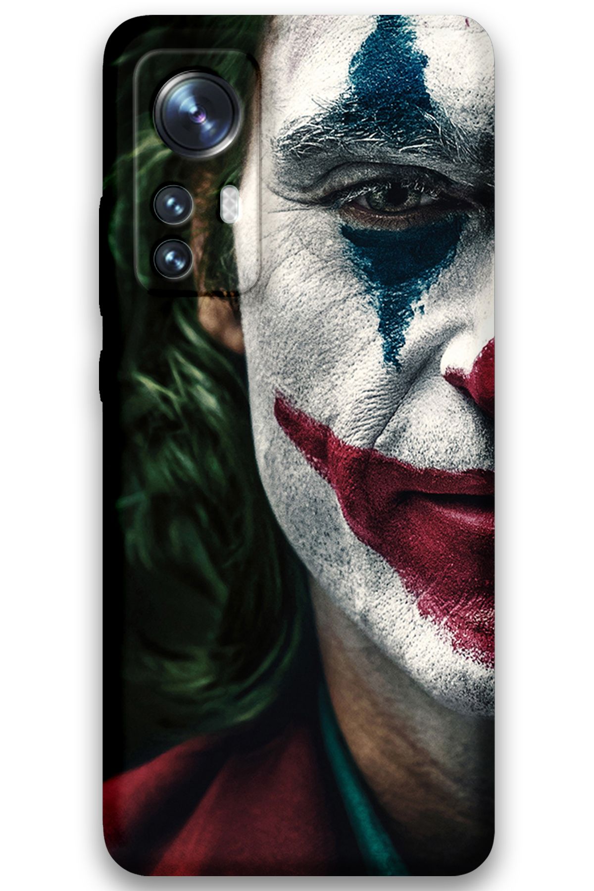 Gramaphone Xiaomi Mi 12 Uyumlu Joker Desenli Telefon Kılıfı + Ekran Koruyucu - 5827