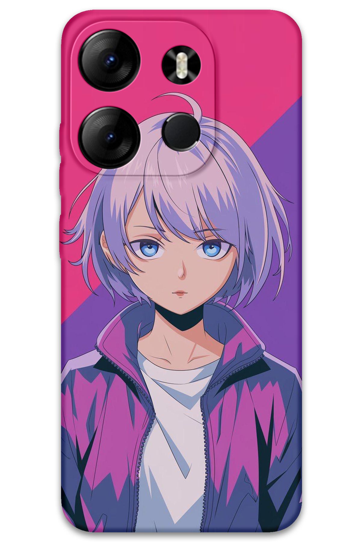 Gramaphone Tecno Spark Go 2023 Uyumlu Anime Desenli Telefon Kılıfı + Ekran Koruyucu - 5742