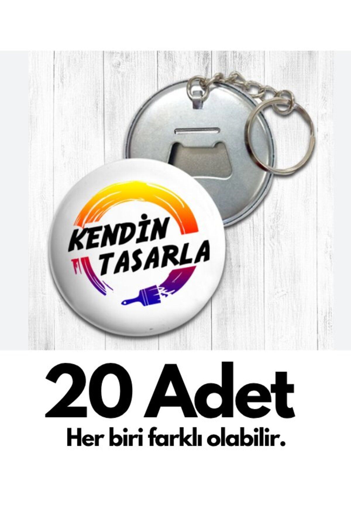 Punky Store Kişiye Özel Tasarım Baskı Anahtarlık-20 Adet