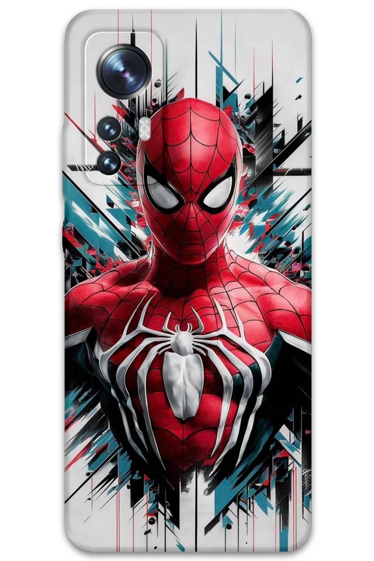 Gramaphone Xiaomi Mi 12 Uyumlu Spiderman Desenli Telefon Kılıfı + Ekran Koruyucu - 5831