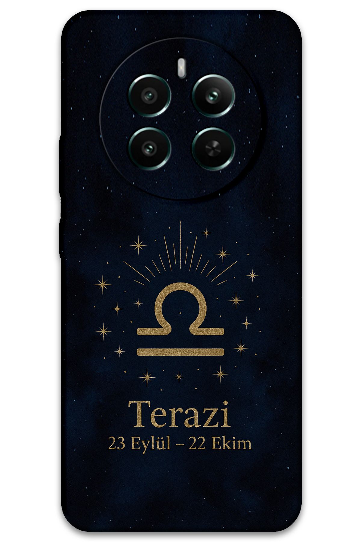Gramaphone Realme 12 Plus Uyumlu Terazi Burcu Desenli Telefon Kılıfı + Ekran Koruyucu - 5774